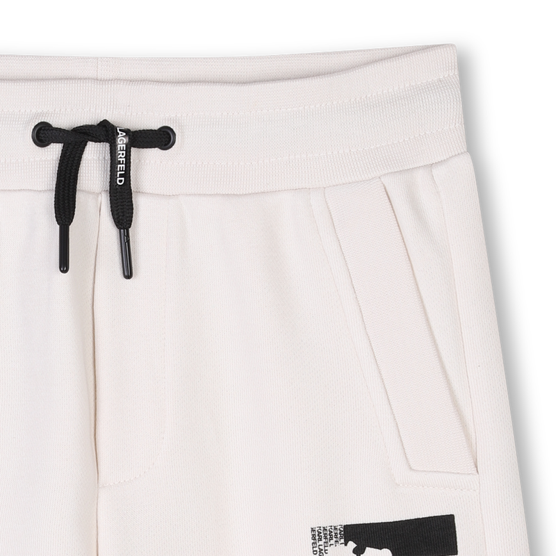 Elasticated cotton Bermudas KARL LAGERFELD KIDS 
                    BOY