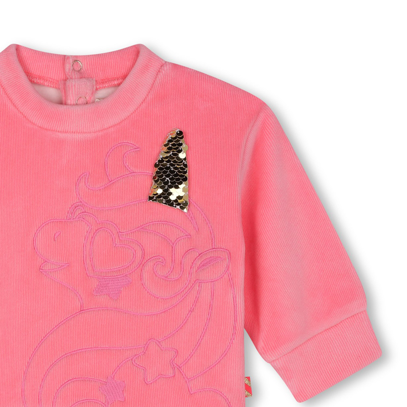 Fleece-Tulle Dress BILLIEBLUSH 
                    GIRL