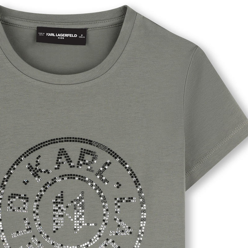 T-shirt with illustrations KARL LAGERFELD KIDS 
                    GIRL