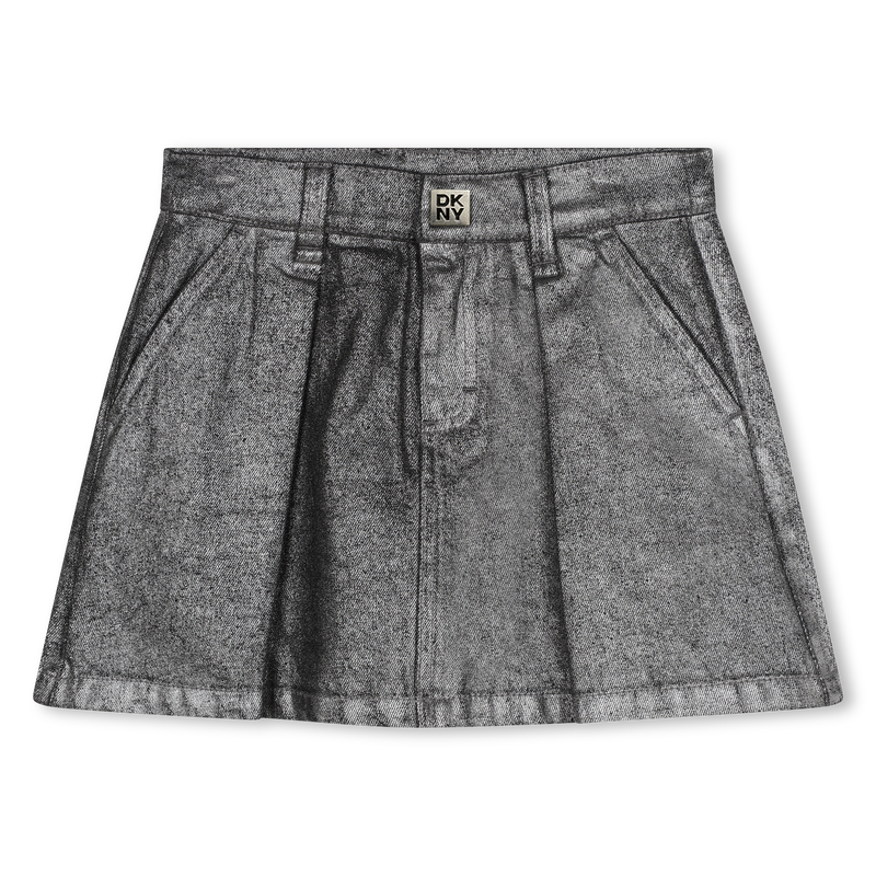 Cotton Denim Skirt DKNY 
                    GIRL