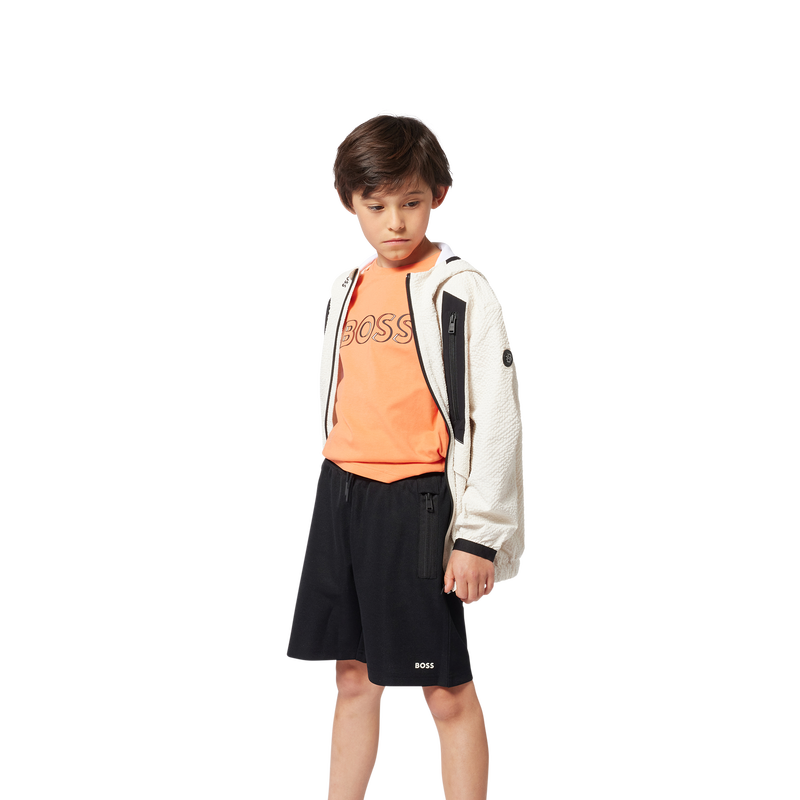 Zip-up hooded windbreaker BOSS 
                    BOY