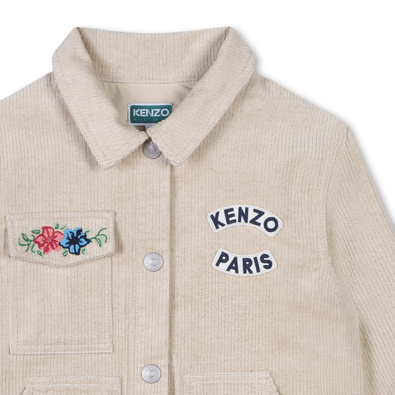 Velvet Press-Stud Jacket KENZO KIDS 
                    GIRL