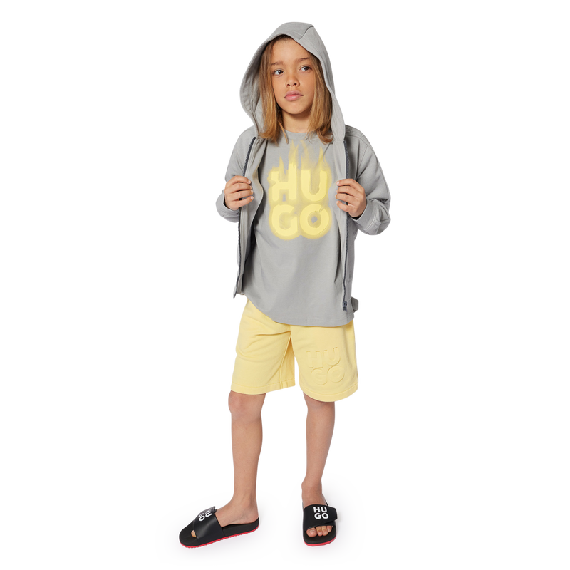 Short-sleeved cotton T-shirt HUGO 
                    BOY