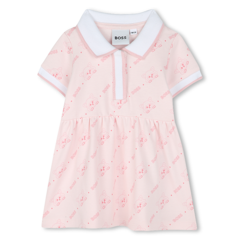 Printed polo-neck dress BOSS 
                    GIRL