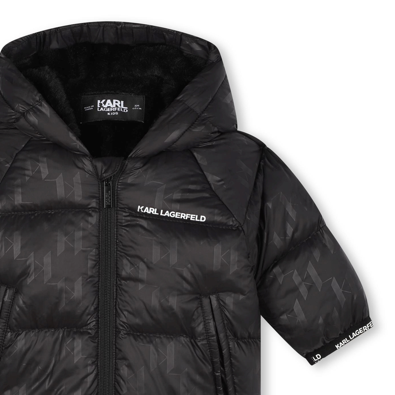 Hooded Puffer Jacket KARL LAGERFELD KIDS 
                    BOY