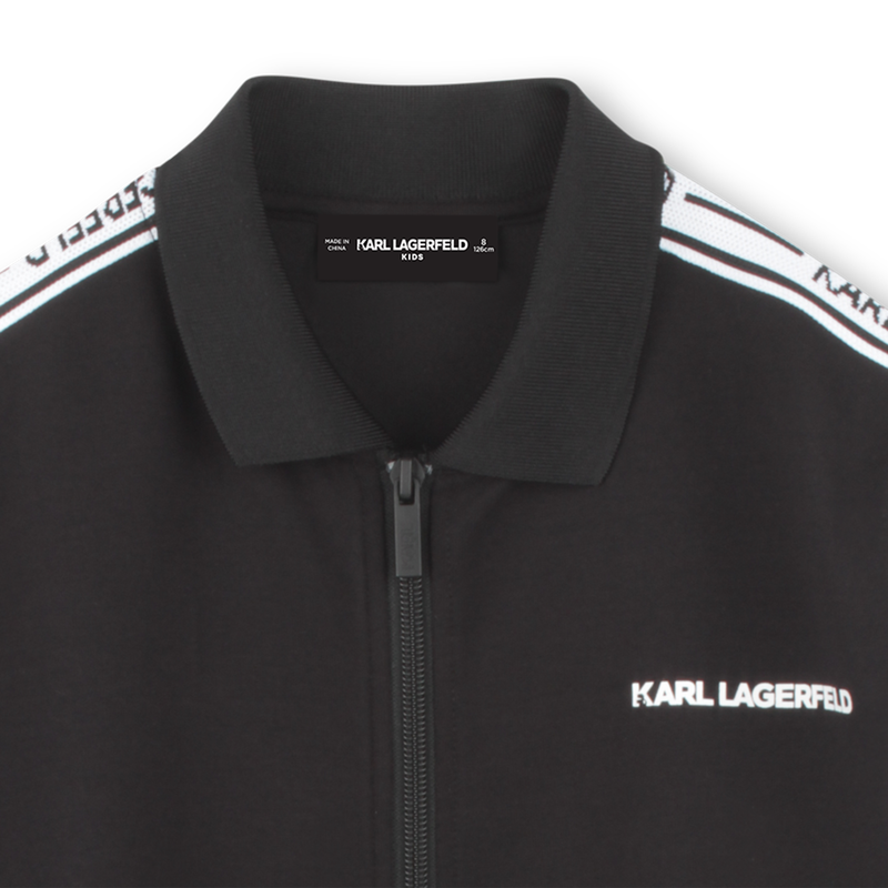 Zipped cardigan with pockets KARL LAGERFELD KIDS 
                    BOY