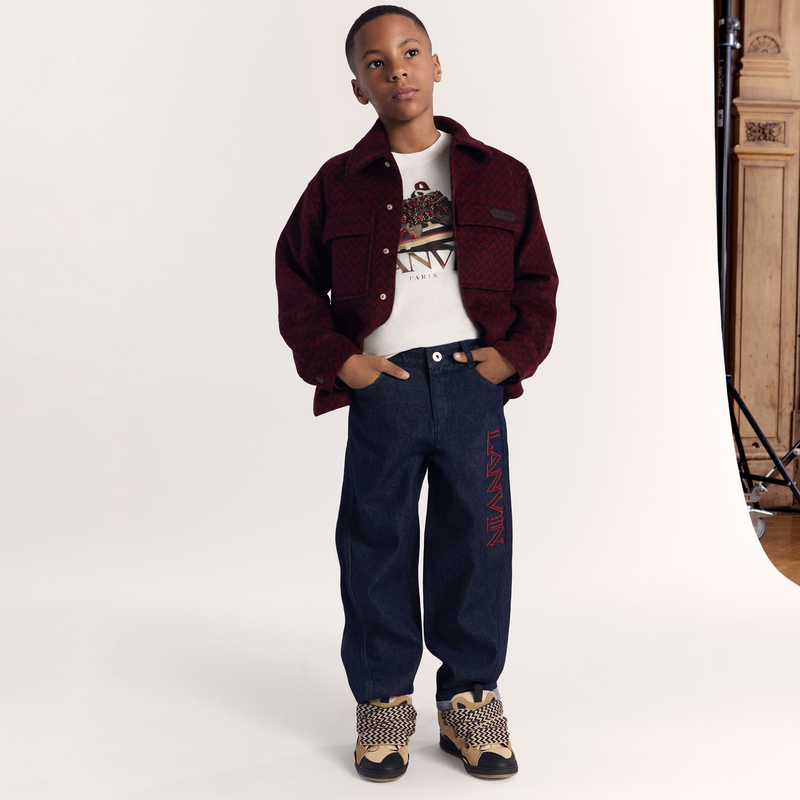 Embroidered Logo Jeans LANVIN 
                    BOY