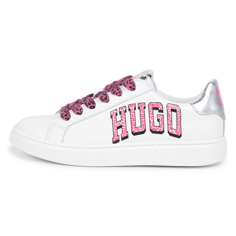 Printed Lace-Up Sneakers HUGO 
                    GIRL