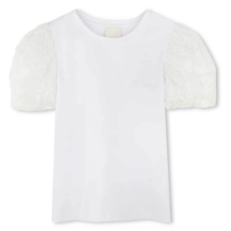 T-shirt with contrast sleeves GIVENCHY 
                    GIRL
