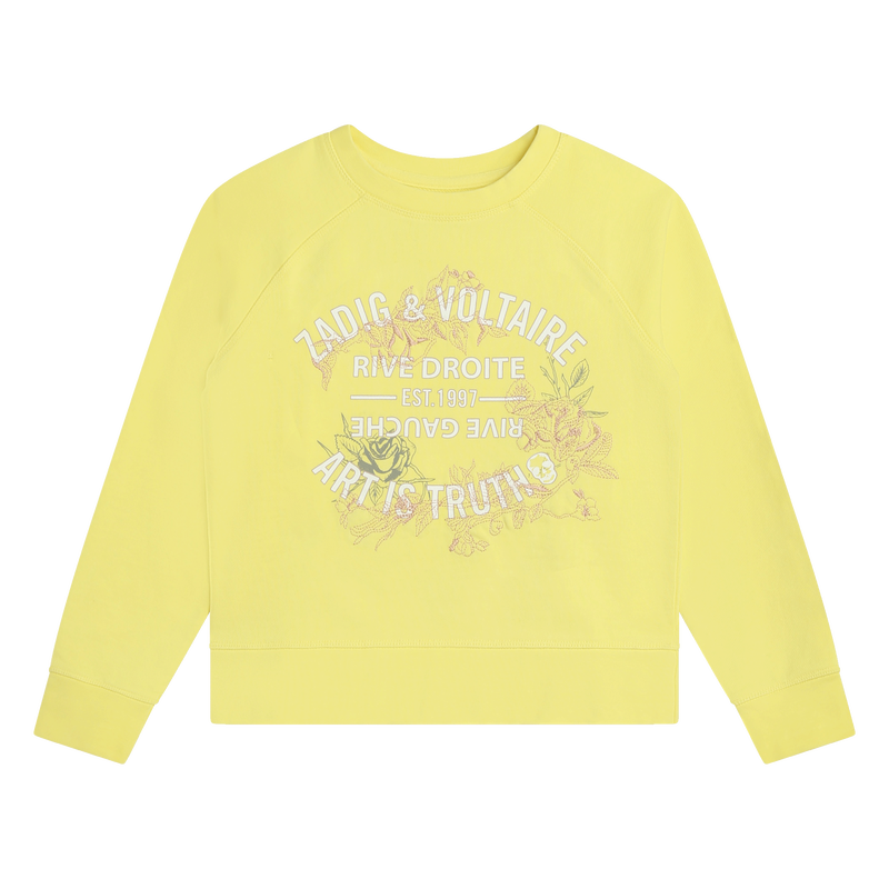 Fleece Cotton Sweatshirt ZADIG & VOLTAIRE 
                    GIRL