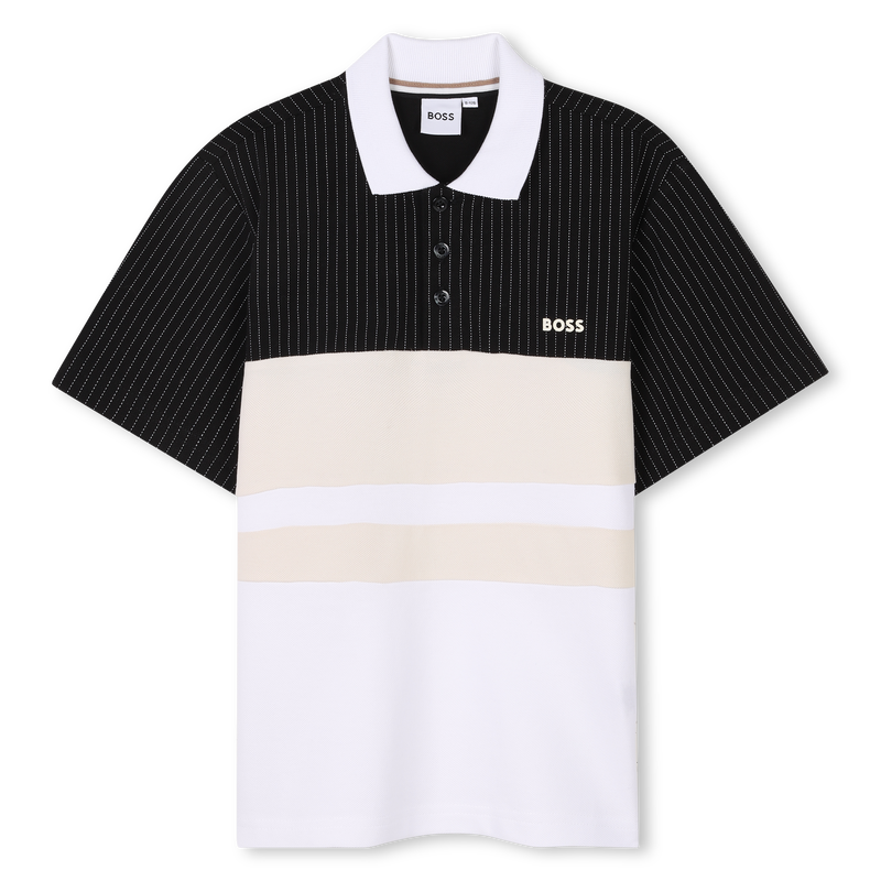 Contrasting-panel polo shirt BOSS 
                    BOY