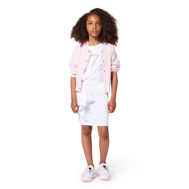 Dress with flower-effect frill GIVENCHY 
                    GIRL