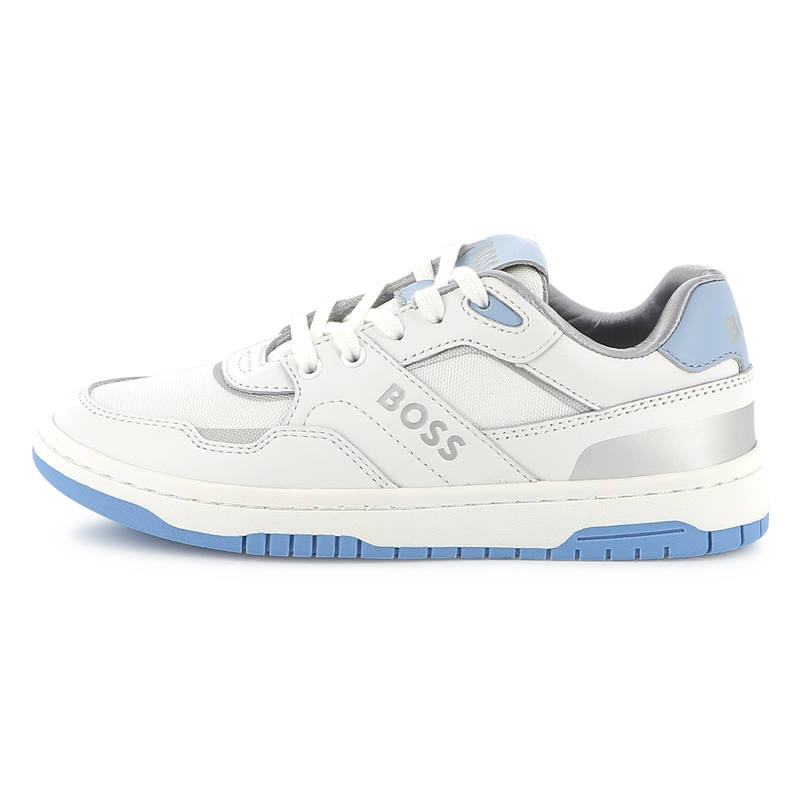 Lace-up dual-fabric sneakers BOSS 
                    GIRL