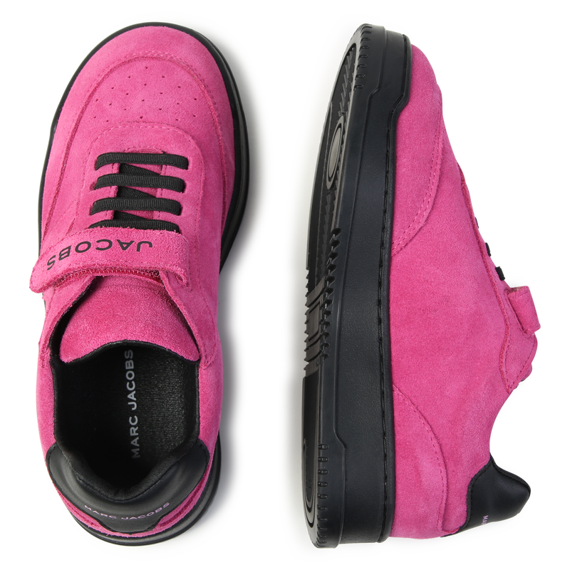 Leather Lace-Up Sneakers THE MARC JACOBS 
                    GIRL