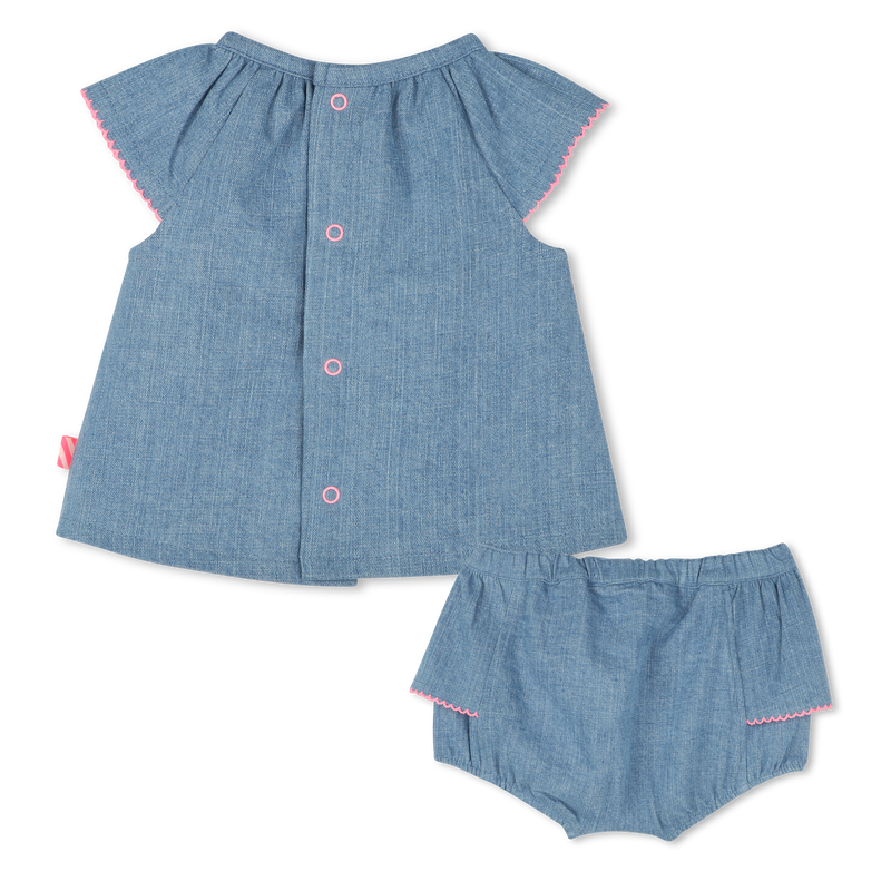 Denim set with frills BILLIEBLUSH 
                    GIRL
