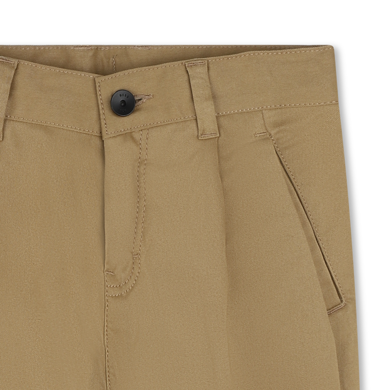 Plain Twill Chino Trousers BOSS 
                    BOY