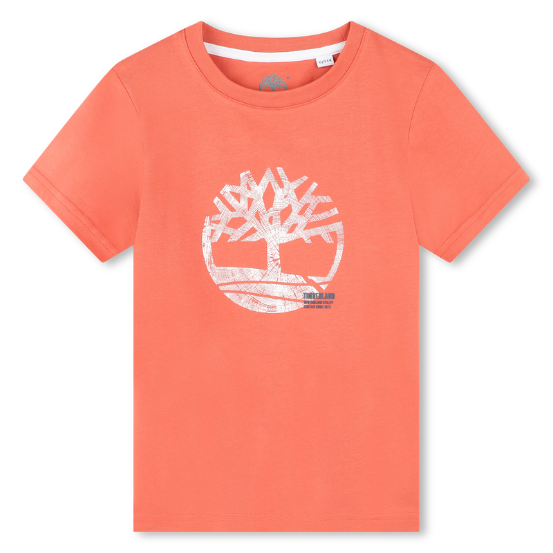 Short-Sleeved Cotton T-Shirt TIMBERLAND 
                    BOY