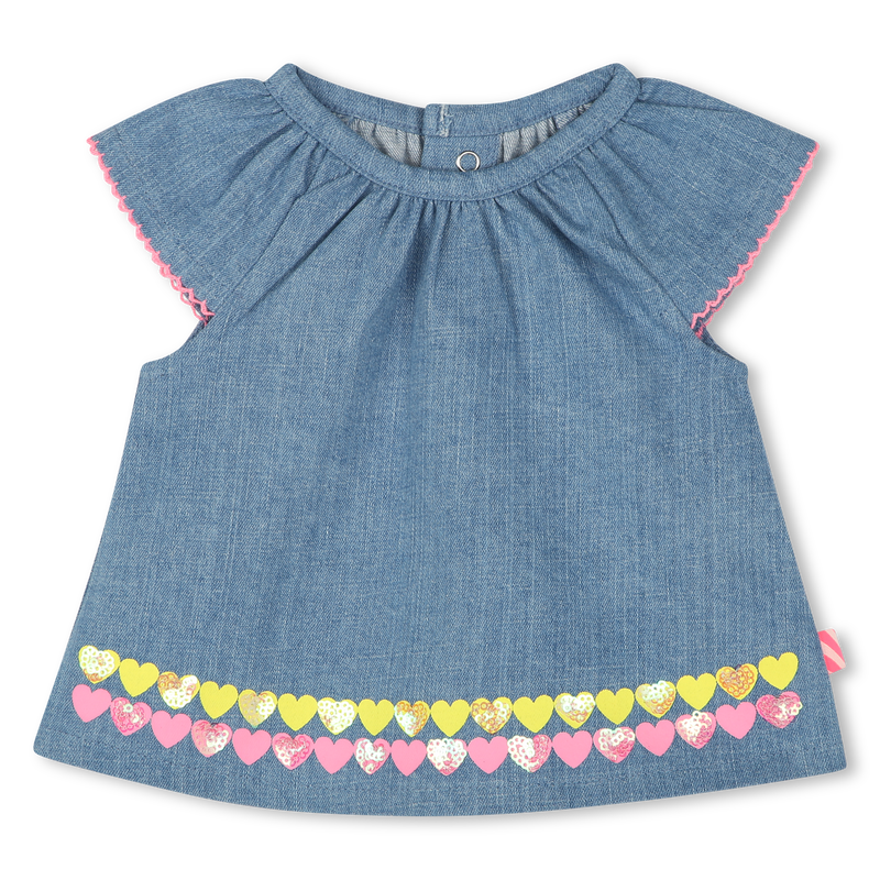 Denim set with frills BILLIEBLUSH 
                    GIRL