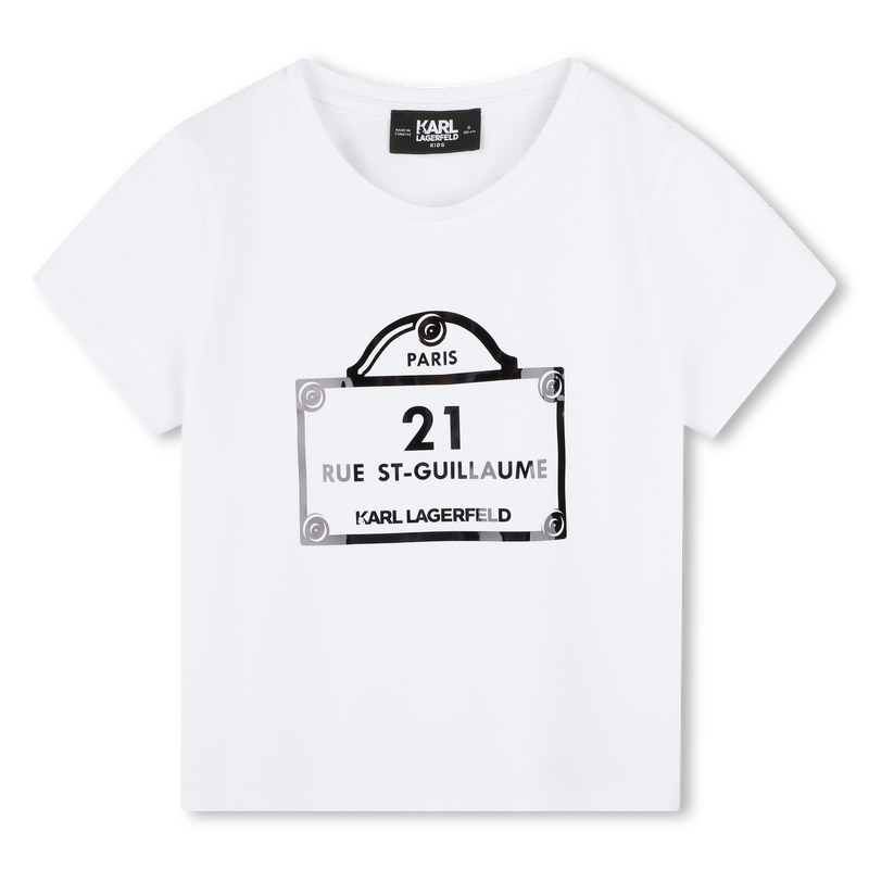 T-shirt with prints KARL LAGERFELD KIDS 
                    GIRL