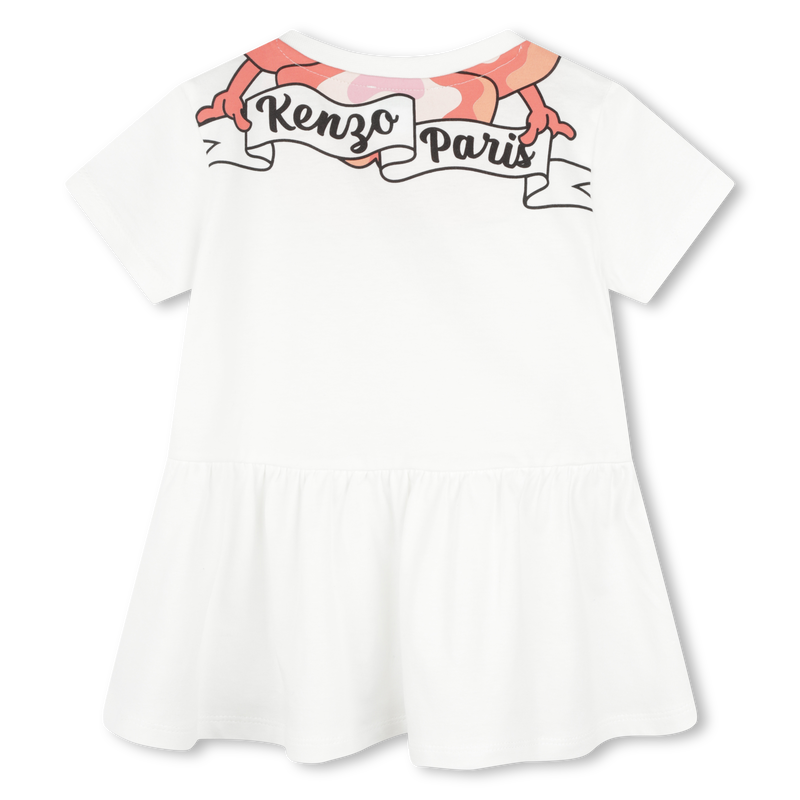 Short-sleeved cotton dress KENZO KIDS 
                    GIRL