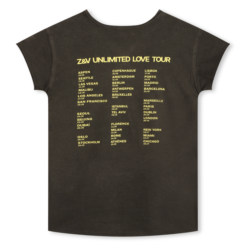 Embroidered Sleeve T-Shirt ZADIG & VOLTAIRE 
                    GIRL
