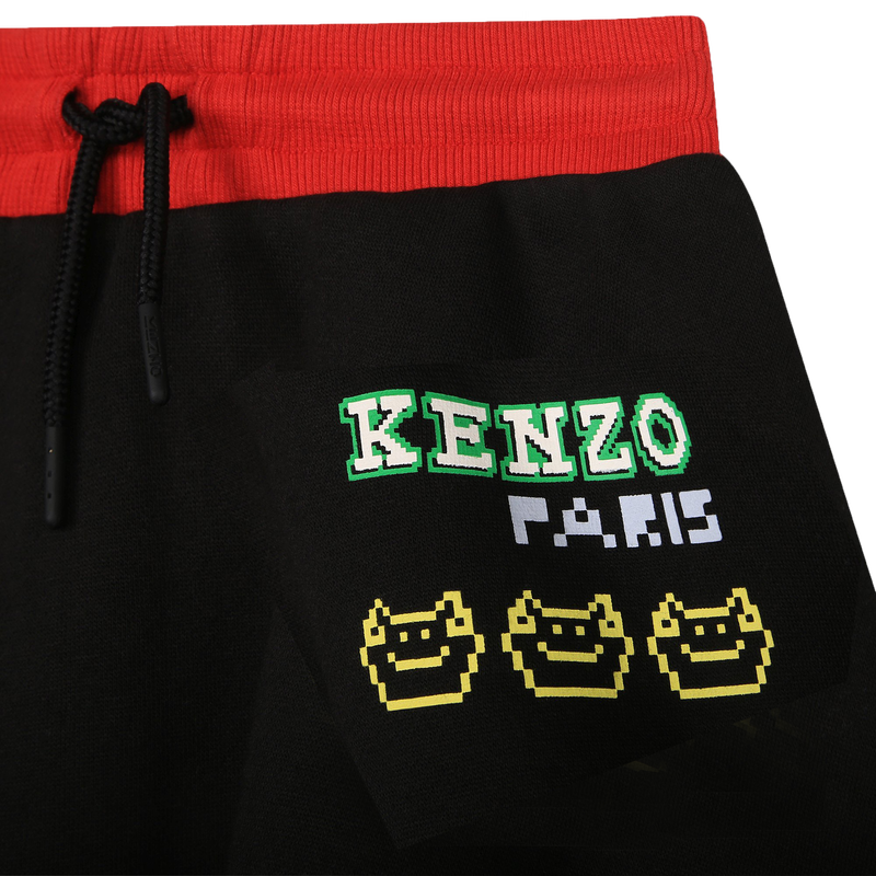 Brushed cotton-fleece skirt KENZO KIDS 
                    GIRL