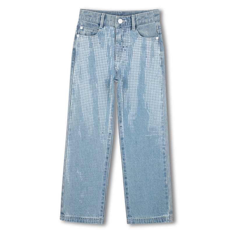 Adjustable sequin jeans DKNY 
                    GIRL