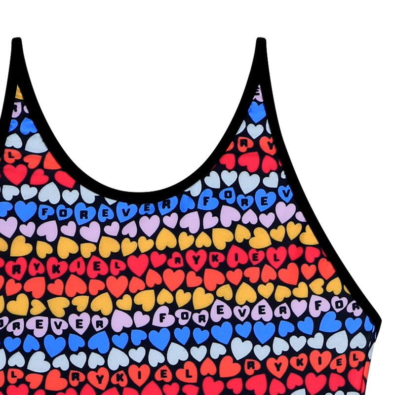 One-Piece Heart Print Swimsuit SONIA RYKIEL 
                    GIRL