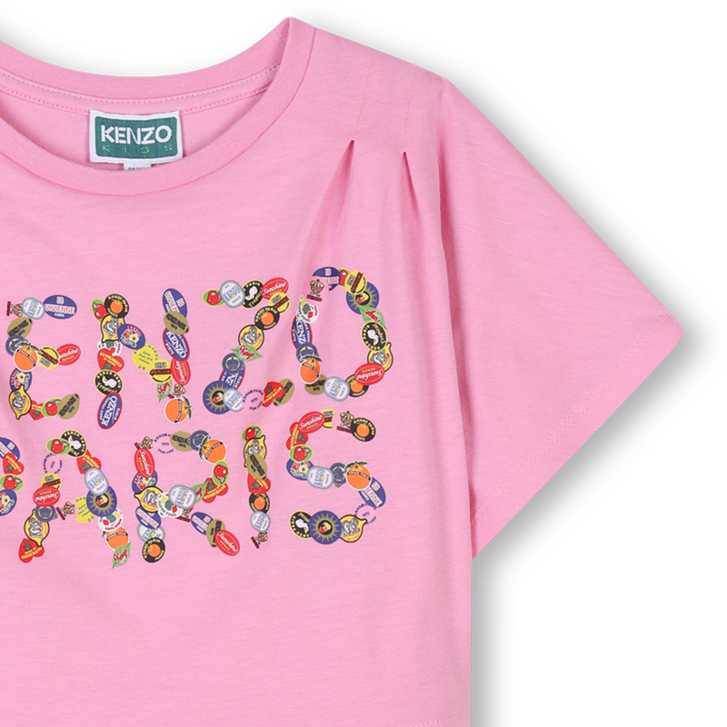 Layered Logo print dress KENZO KIDS 
                    GIRL