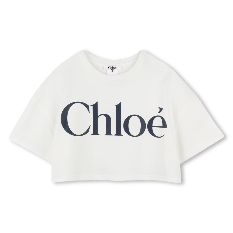 Short T-shirt with large logo CHLOE 
                    GIRL