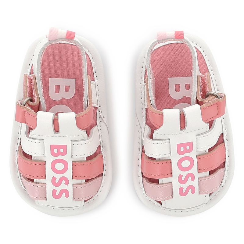 Velcro leather sandals BOSS 
                    GIRL