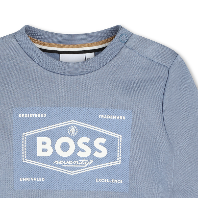 Round-Neck Fleece Sweatshirt BOSS 
                    BOY