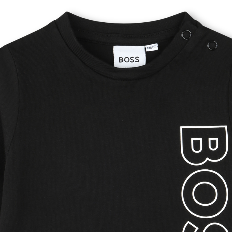 Cotton Long-Sleeve BOSS 
                    BOY