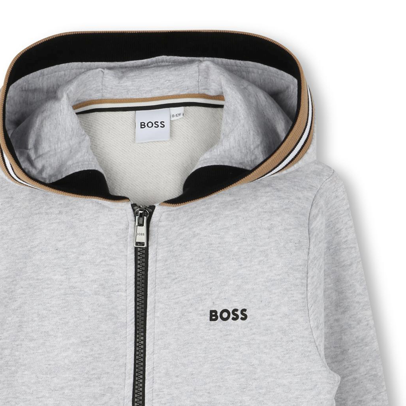 Hooded Zip-Up Cardigan BOSS 
                    BOY