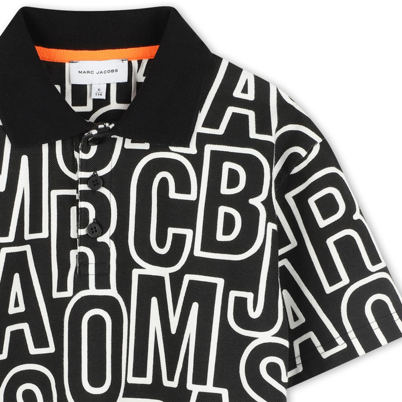 Monogram-print polo shirt THE MARC JACOBS 
                    BOY