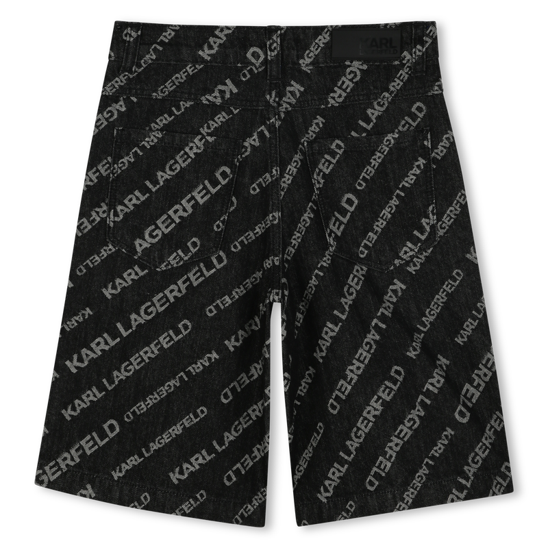 Denim Bermuda shorts KARL LAGERFELD KIDS 
                    BOY