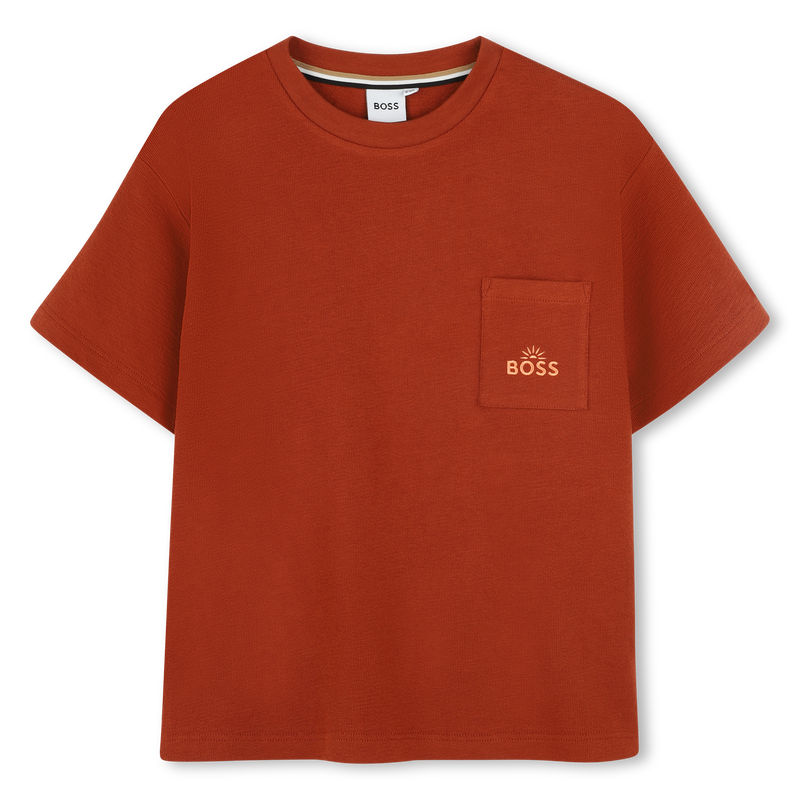 Embroidered cotton T-shirt BOSS 
                    BOY