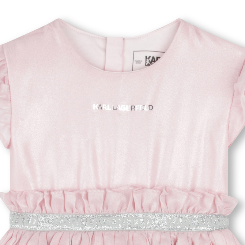 Pleated Party Dress KARL LAGERFELD KIDS 
                    GIRL