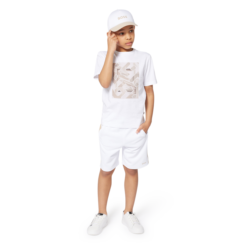 Short-sleeved cotton T-shirt BOSS 
                    BOY