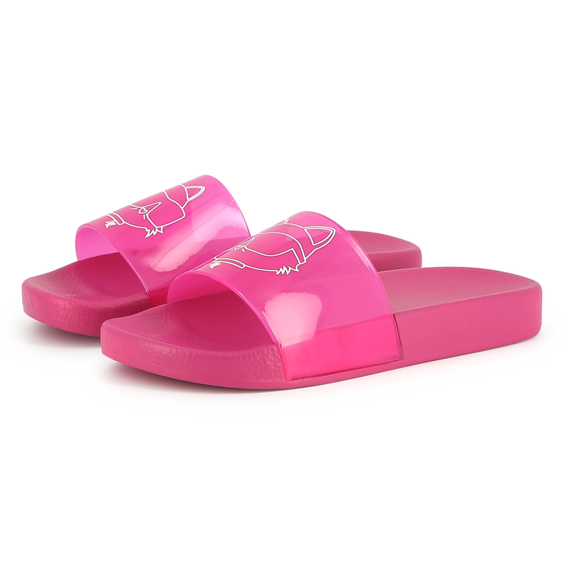 Sliders with printed design KARL LAGERFELD KIDS 
                    GIRL