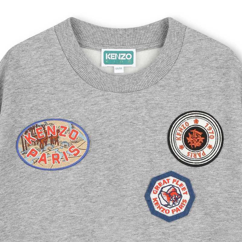 Embroidered Fleece Sweatshirt KENZO KIDS 
                    BOY