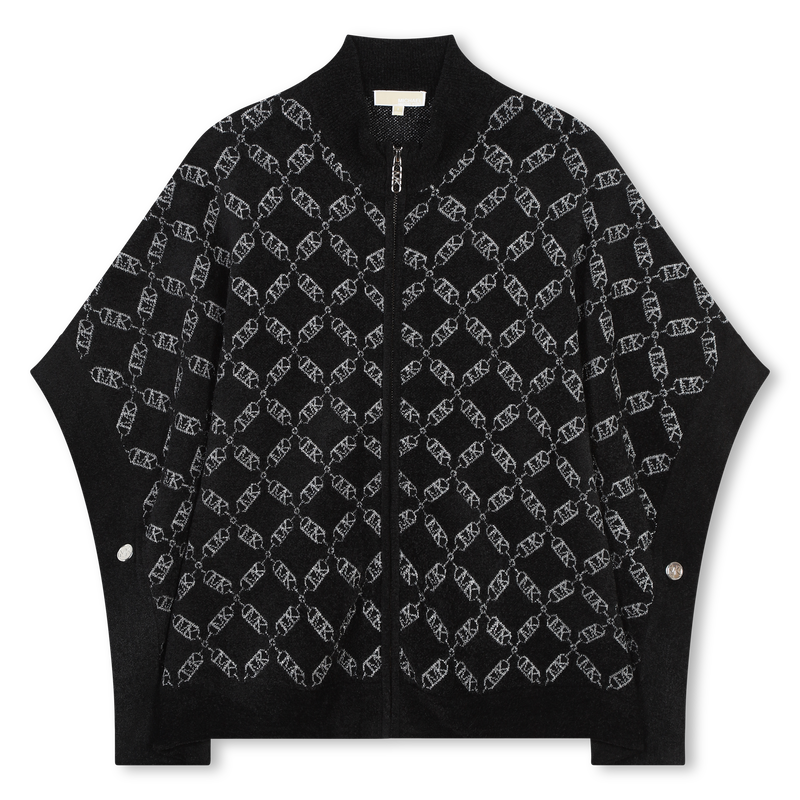 Zip-Up Knit Cape MICHAEL KORS 
                    GIRL