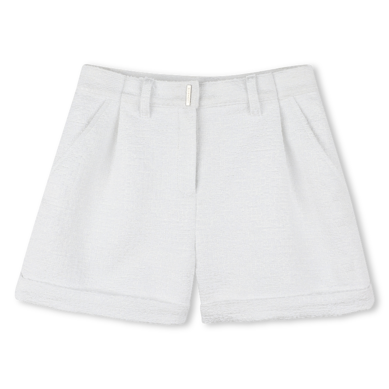 Shorts with metal plaque GIVENCHY 
                    GIRL