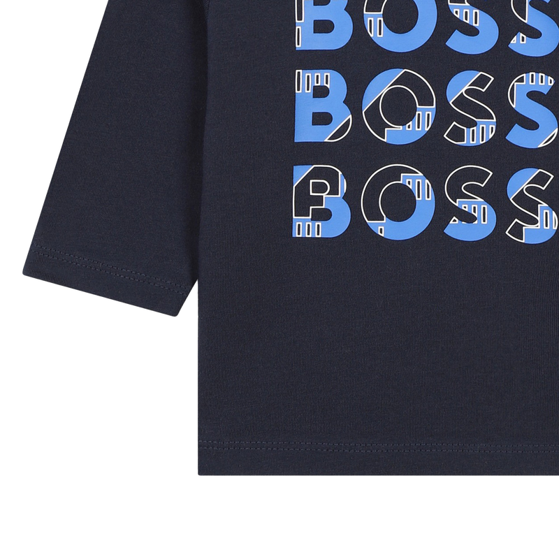 Cotton Multi-Logo T-Shirt BOSS 
                    BOY