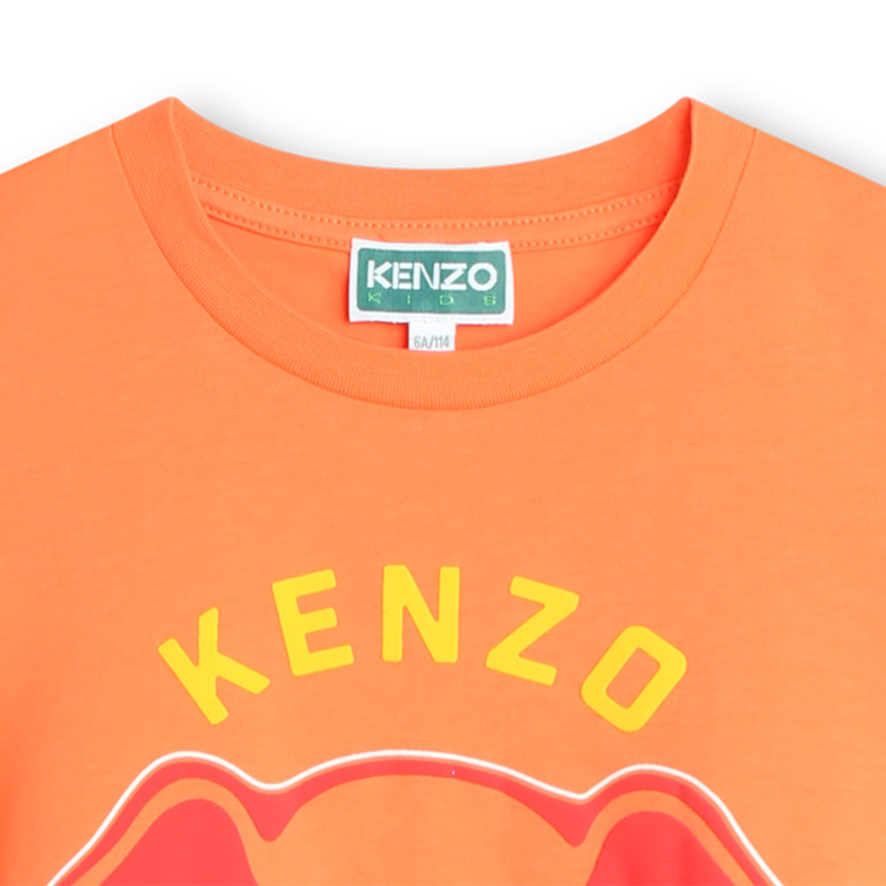 Short-sleeved cotton dress KENZO KIDS 
                    GIRL