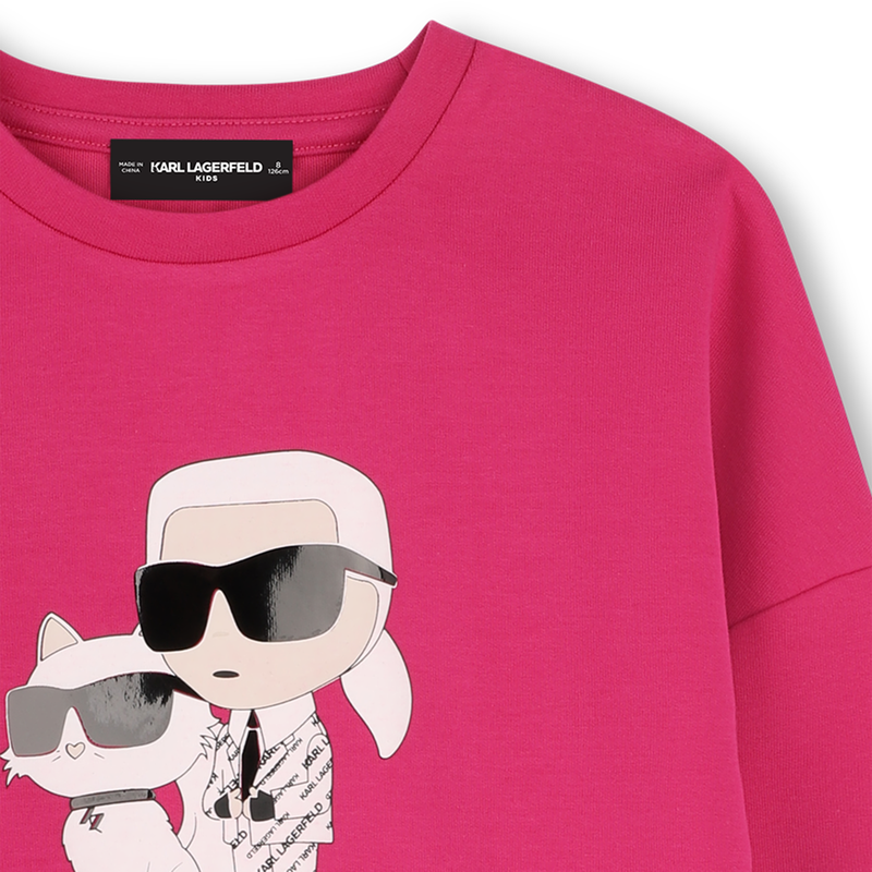 Sweatshirt with print KARL LAGERFELD KIDS 
                    GIRL