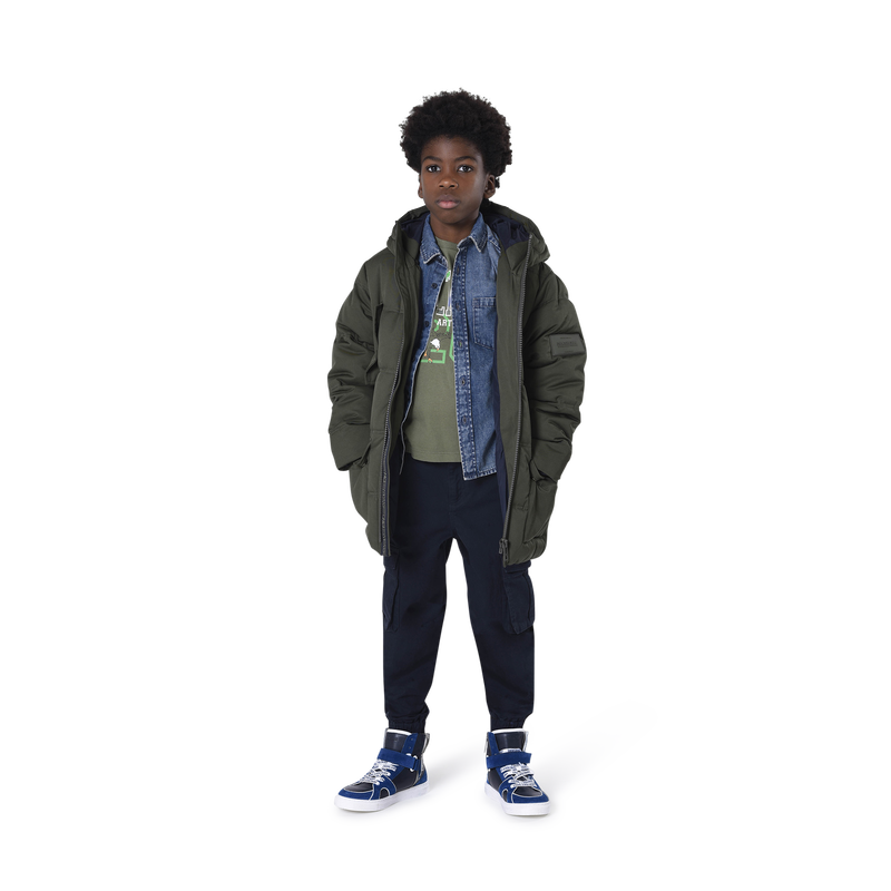 Hooded water-repellent parka ZADIG & VOLTAIRE 
                    BOY