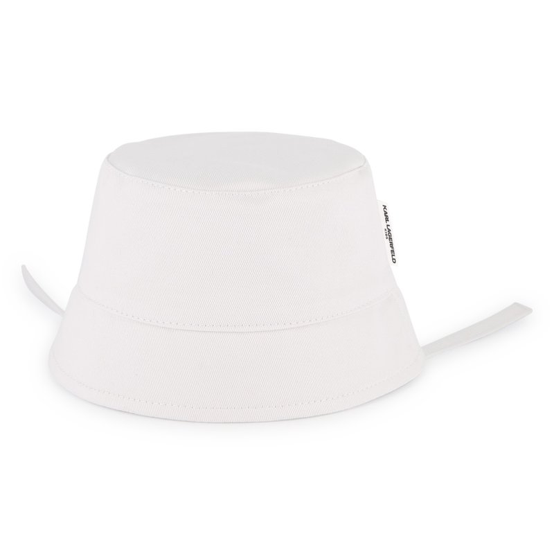Cotton twill bucket hat KARL LAGERFELD KIDS 
                    GIRL