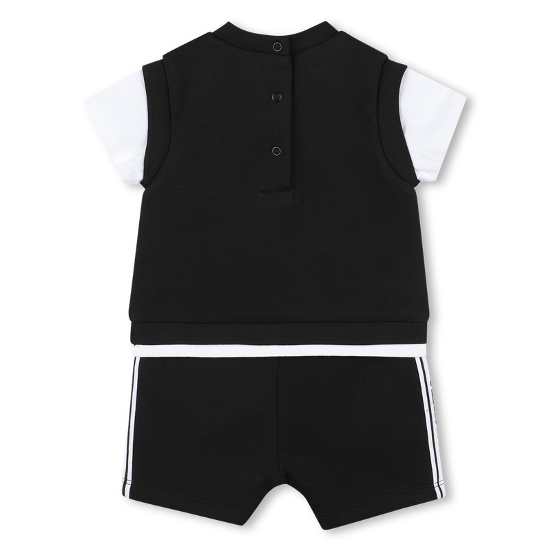 Branded two-tone romper KARL LAGERFELD KIDS 
                    BOY