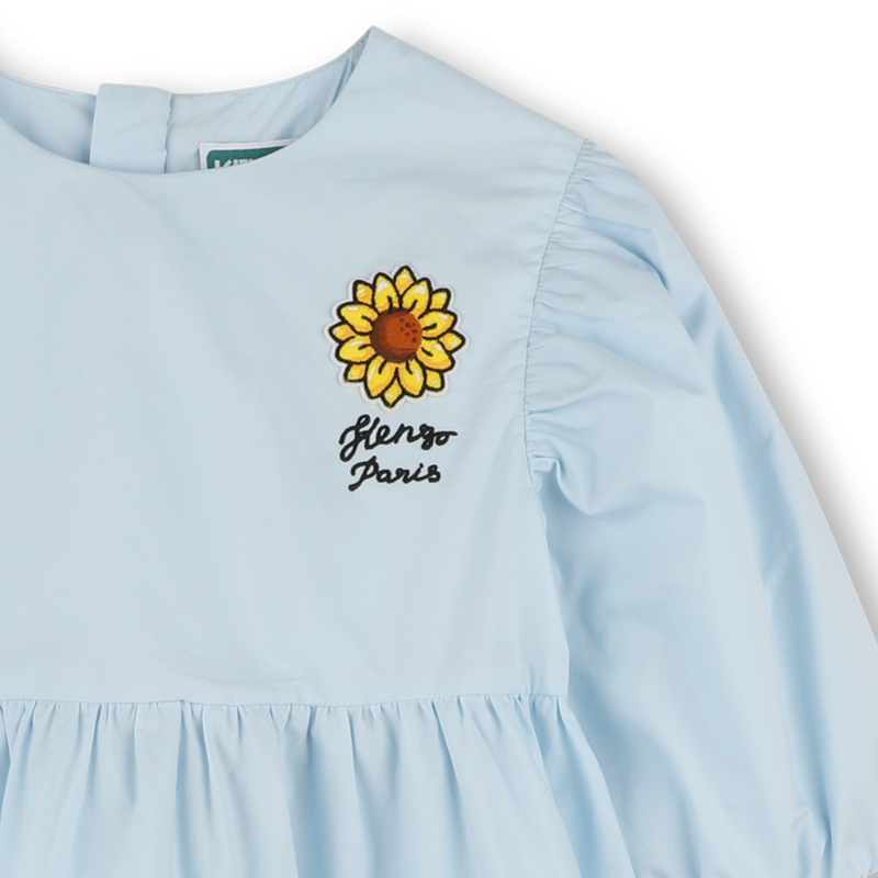 Two-color flared dress KENZO KIDS 
                    GIRL